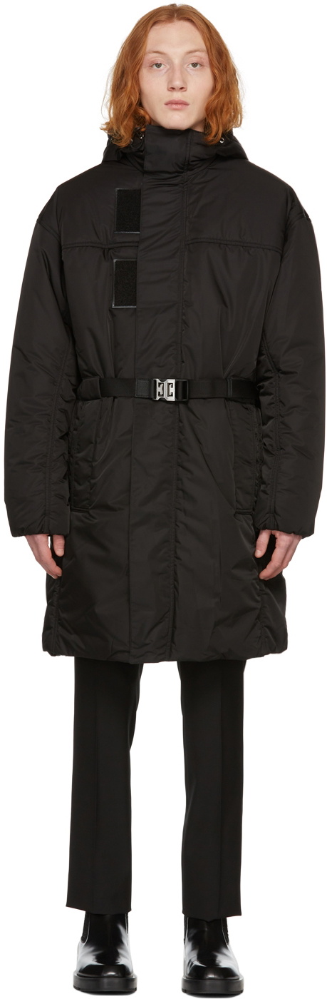 Photo: Givenchy Black 4G Buckle Hooded Parka