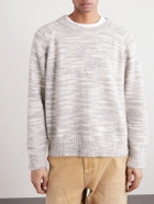 Corridor - Space-Dyed Alpaca and Pima Cotton-Blend Sweater - Gray