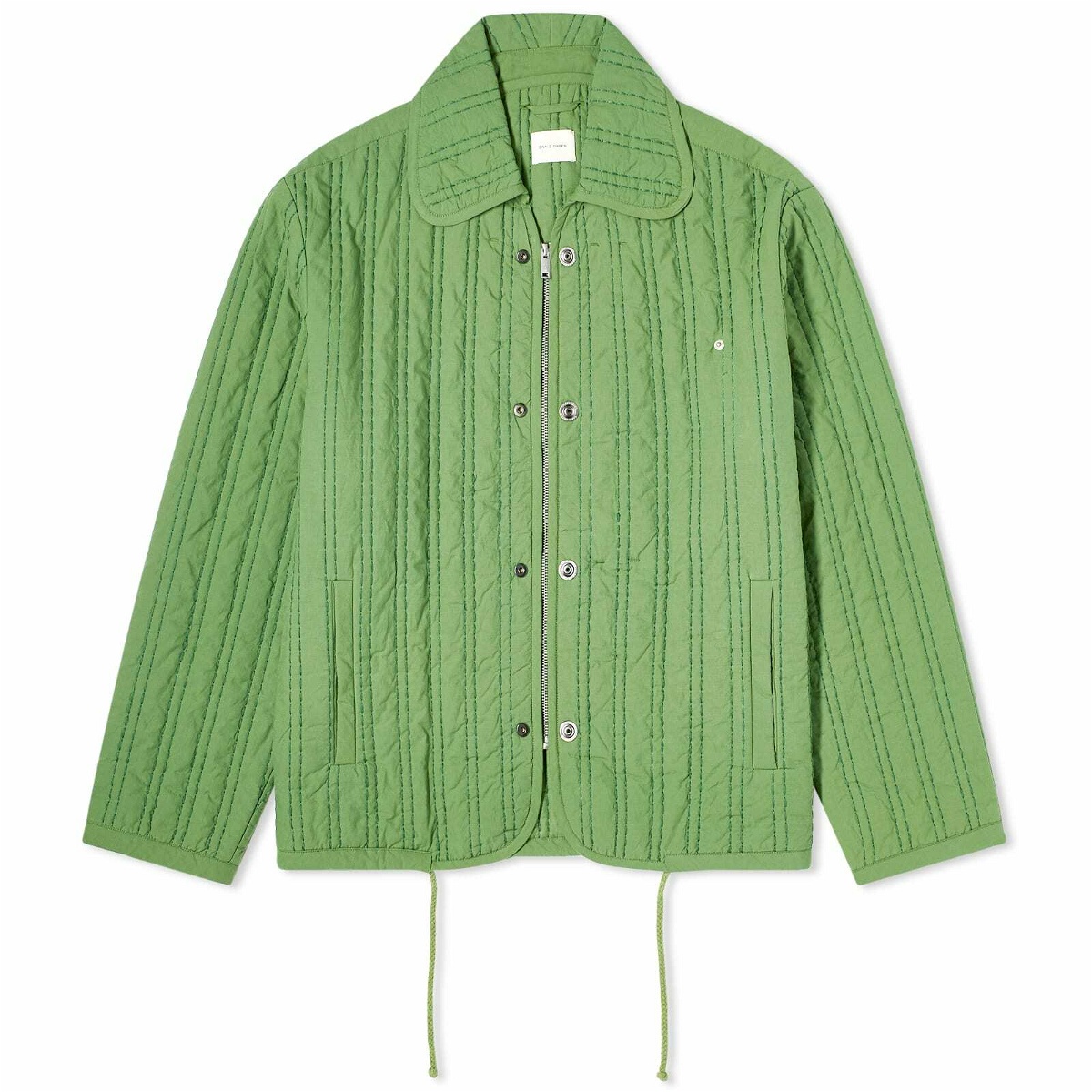 Photo: Craig Men's Quilted Embroidery Jacket in Green