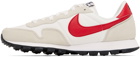 Nike White & Red Air Pegasus 83 Sneakers