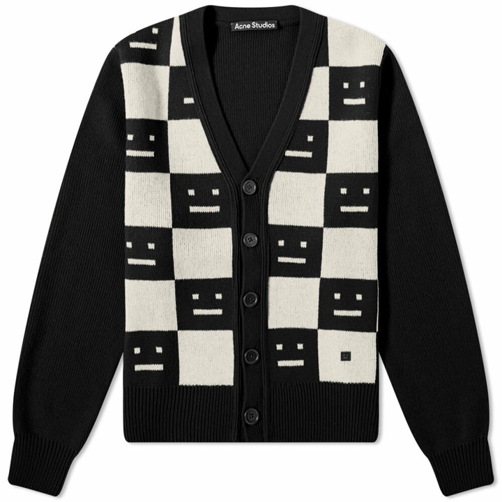 Photo: Acne Studios Katlaro Checkerboard Face Cardigan