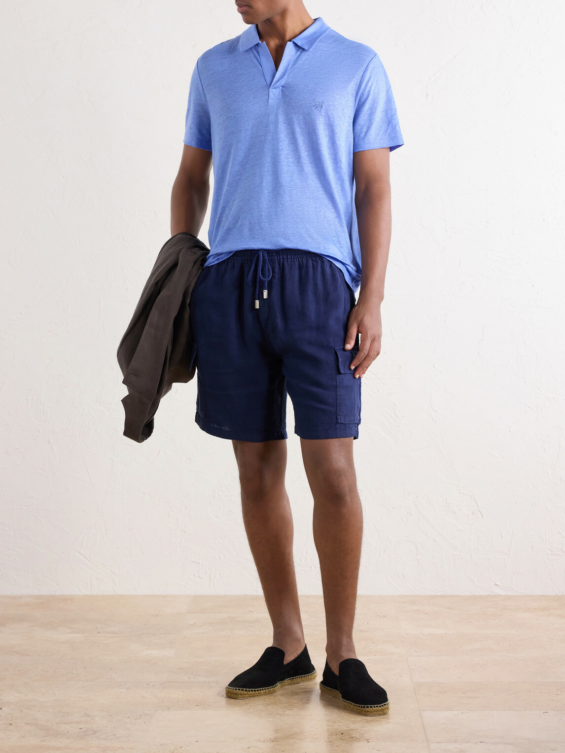 Vilebrequin - Pyramid Linen-Jersey Polo Shirt - Blue