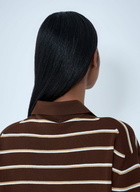 Miu Miu Striped Knit Polo Sweater