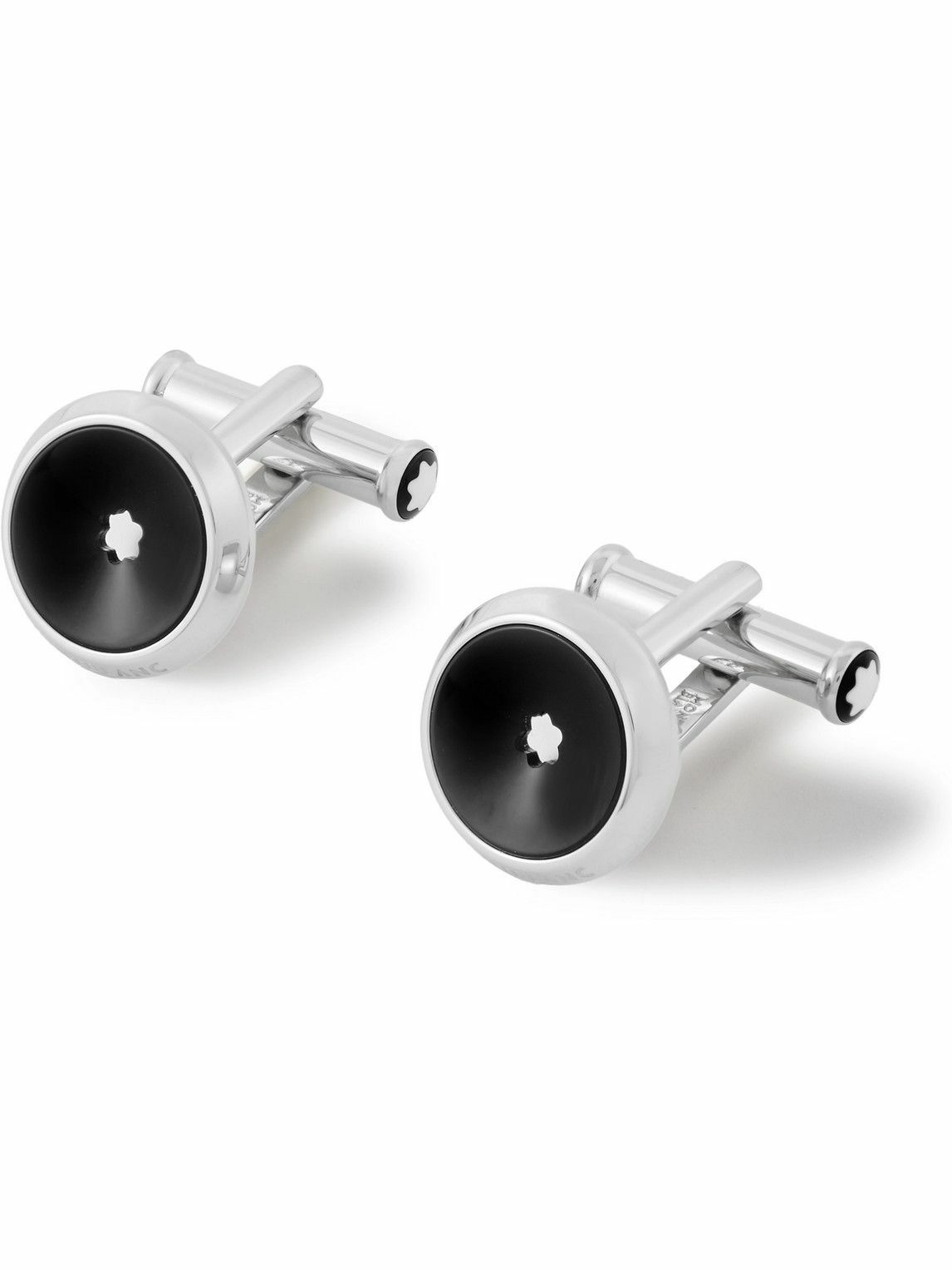 Montblanc - Stainless Steel and Resin Cufflinks Montblanc