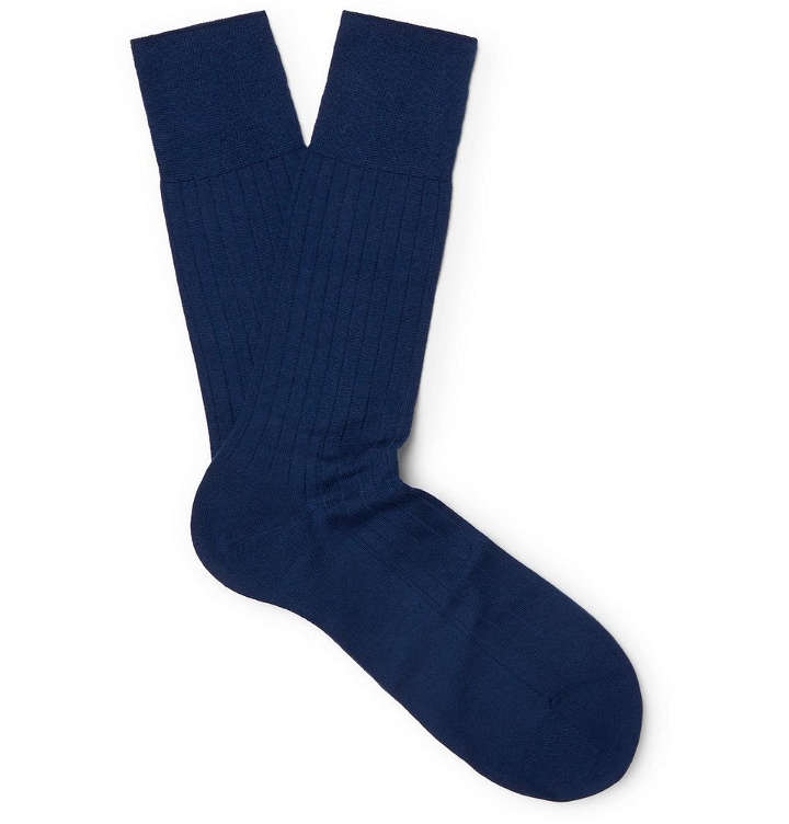 Photo: Falke - No. 2 Cashmere-Blend Socks - Royal blue