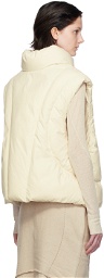 Hyein Seo Off-White Padded Reversible Vest