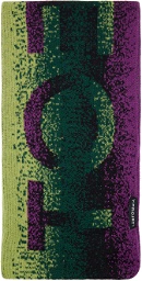 Y/Project Green & Purple Gradient Scarf