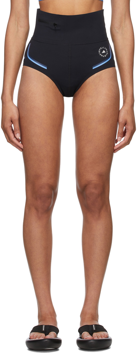 Harmonie Stevig Samenpersen adidas by Stella McCartney Black Beachdefender Bikini Bottom Shorts adidas  by Stella McCartney