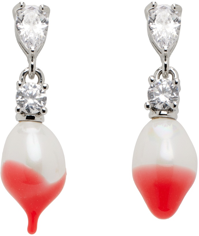 Photo: Ottolinger Silver & Pink Pearl Drop Earrings