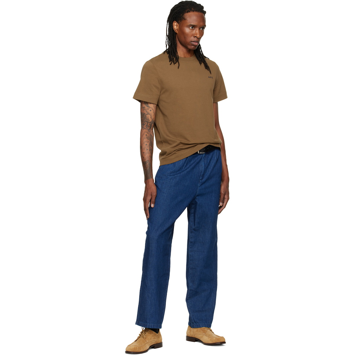 A.P.C. Khaki Oliver T-shirt
