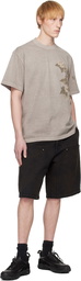 WOOYOUNGMI Gray Faded Flower T-shirt