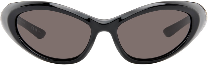 Photo: Balenciaga Black Oval Sunglasses