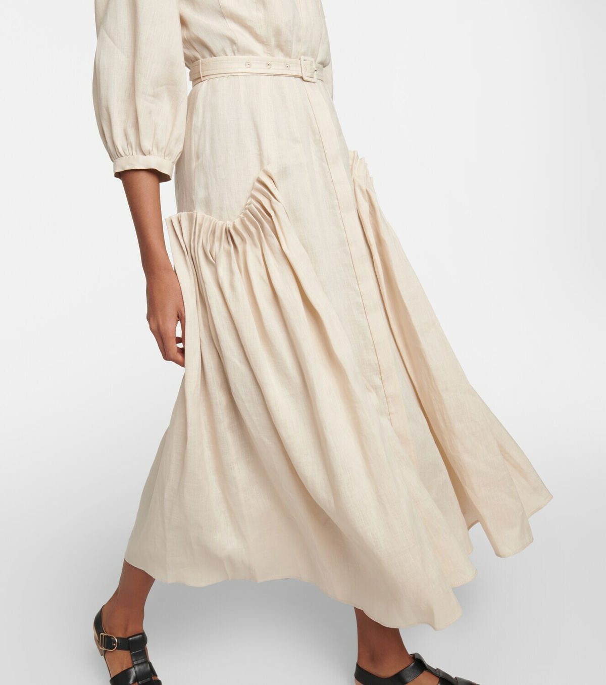 Gabriela Hearst Woodward linen shirt dress Gabriela Hearst