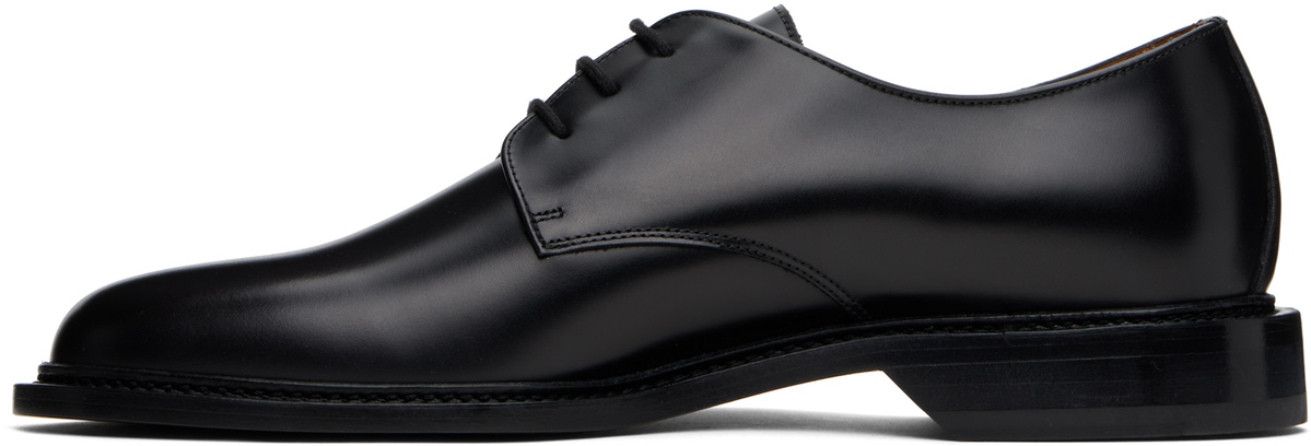 Common Projects Black Polished Leather Derbys