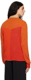Marni Orange Buttoned Cardigan