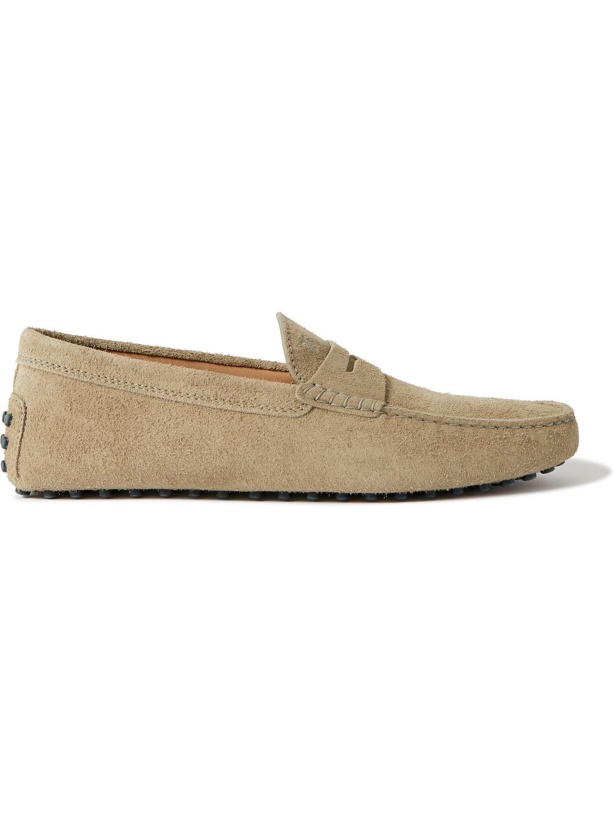 Photo: Tod's - Gommino Suede Driving Shoes - Brown