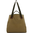 Junya Watanabe Khaki Seil Marschall Edition Logo Tote