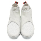 Nike Grey and White Air VaporMax Chukka Sneakers