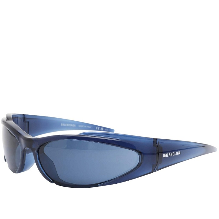 Photo: Balenciaga Eyewear BB0253S Sunglasses in Blue
