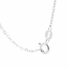 Ellie Mercer Women's Small Resin Bead Necklace in Silver/Red