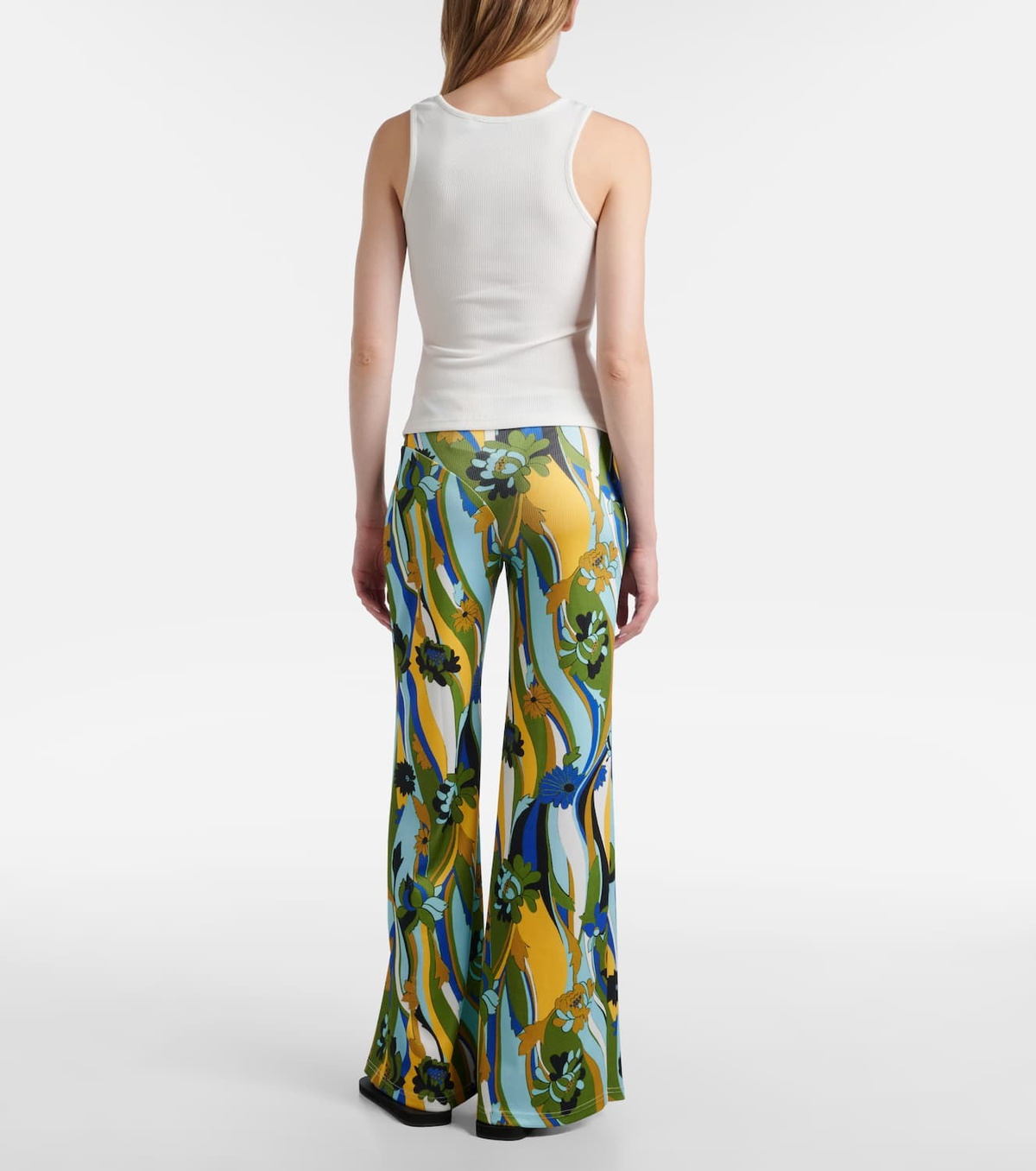 Christopher Esber Crystal Pin embellished jersey tank top