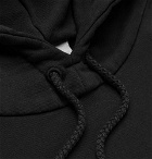 Resort Corps - Embroidered Loopback Cotton-Jersey Hoodie - Black