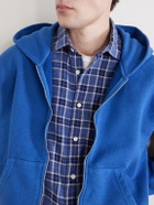Visvim - Jumbo Cotton-Jersey Zip-Up Hoodie - Blue
