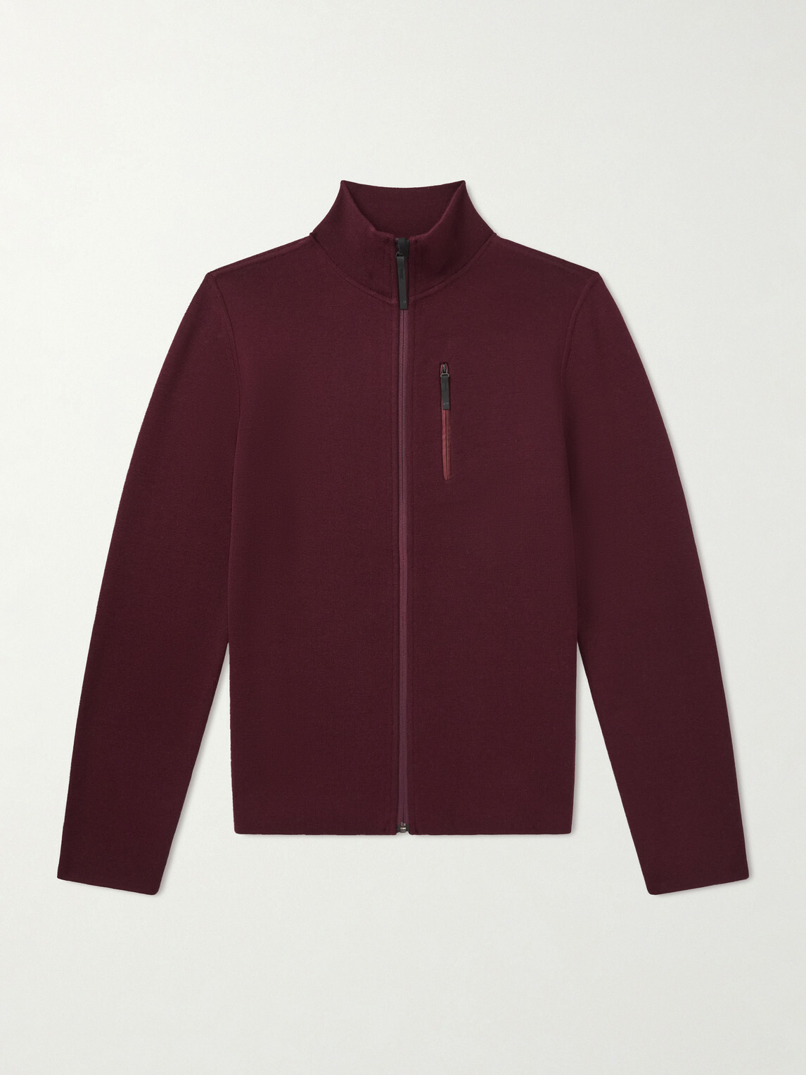 Aztech Mountain - Matterhorn Shell-Panelled Wool Ski Mid-Layer - Burgundy