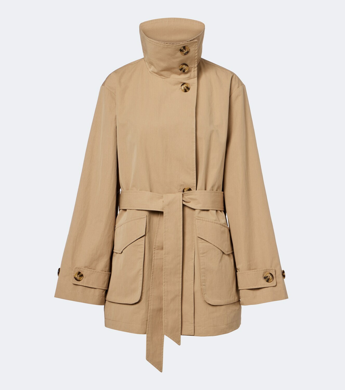 Varley Celina belted cotton-blend jacket