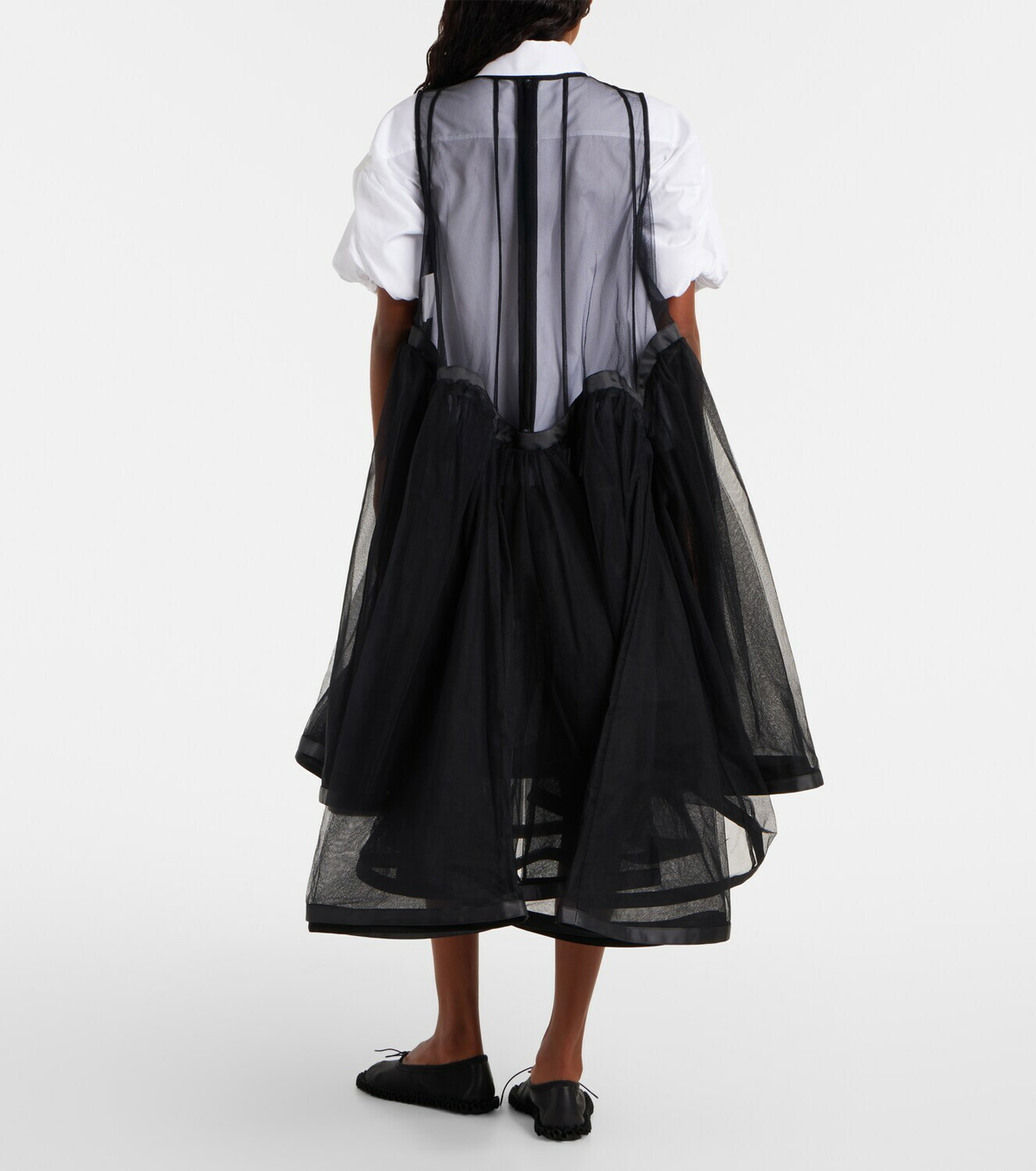 Noir Kei Ninomiya Tulle midi dress