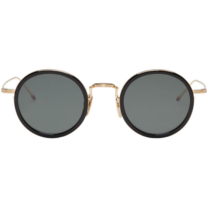 Photo: Thom Browne Black and Gold TB 906 Sunglasses