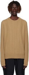 Dunhill Tan Ribbed Sweater