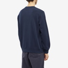 A.P.C. Men's A.P.C Nicolas Yacht Logo Crew Sweat in Dark Navy