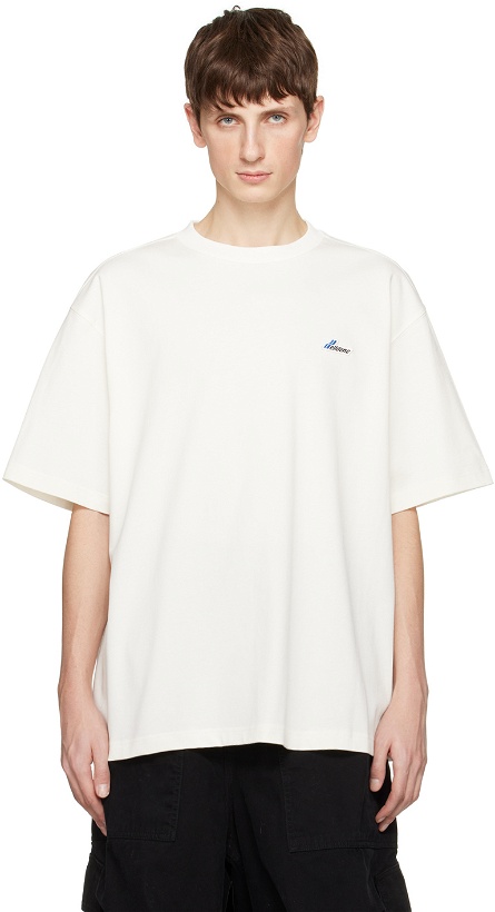 Photo: We11done Off-White Embroidered T-Shirt