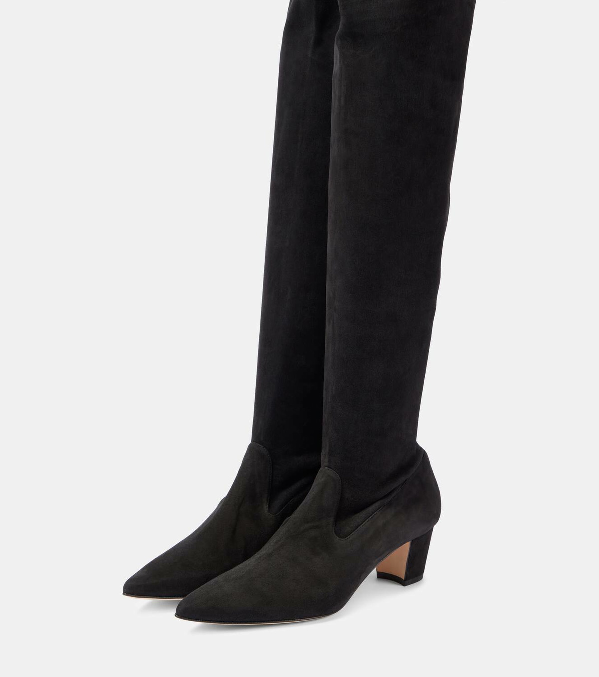 Manolo Blahnik Lupasca suede over the knee boots Manolo Blahnik