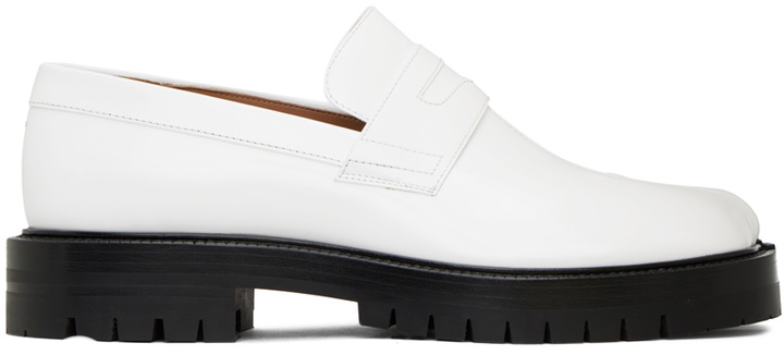 Photo: Maison Margiela White Tabi County Loafers