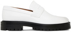 Maison Margiela White Tabi County Loafers