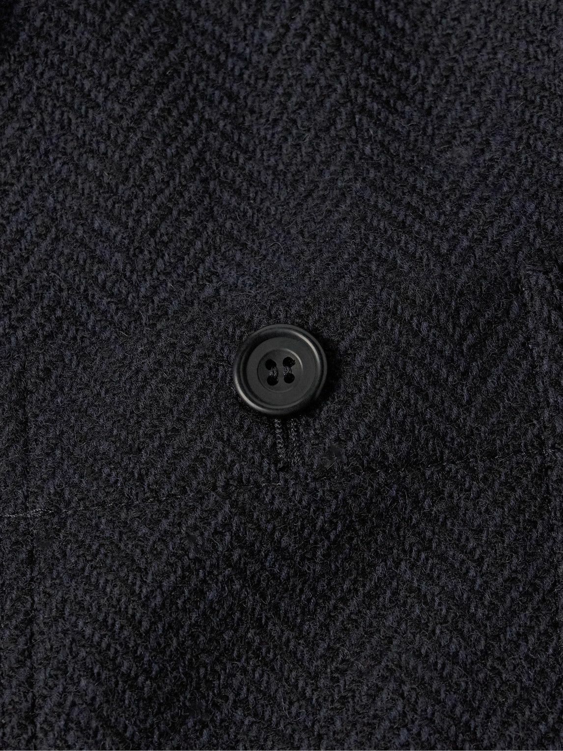 Anderson & Sheppard - Herringbone Wool Jacket - Blue