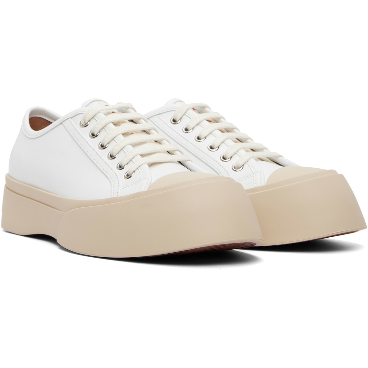 Marni White Nappa Leather Pablo Sneakers