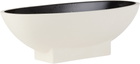 L'OBJET White & Black Cubisme Serving Boat