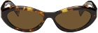 Prada Eyewear Brown Symbole Sunglasses