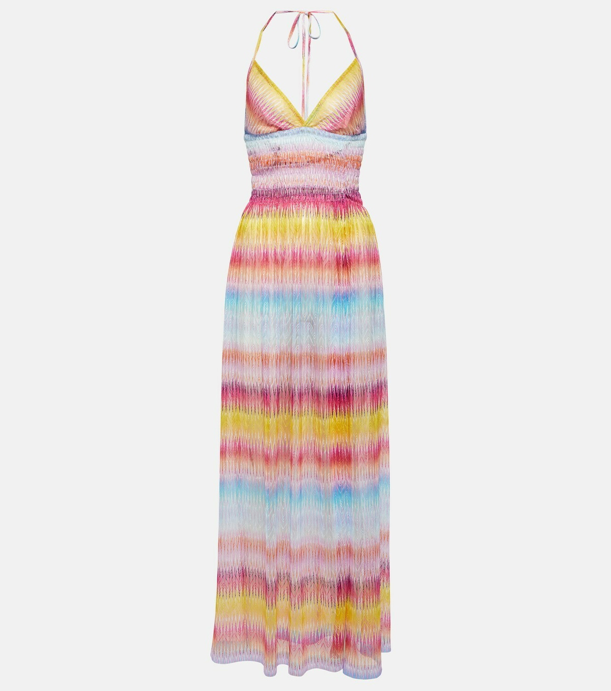 Missoni Mare Zig-zag halterneck maxi dress