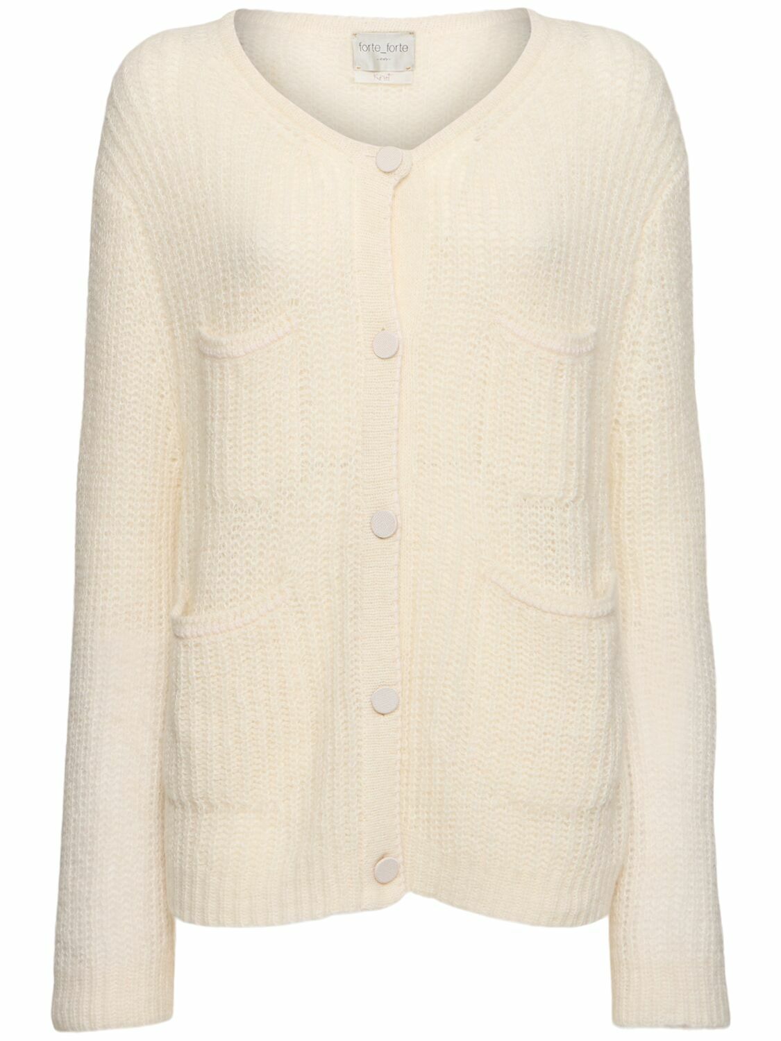 FORTE_FORTE Alpaca Blend Knitted Cardigan Forte Forte