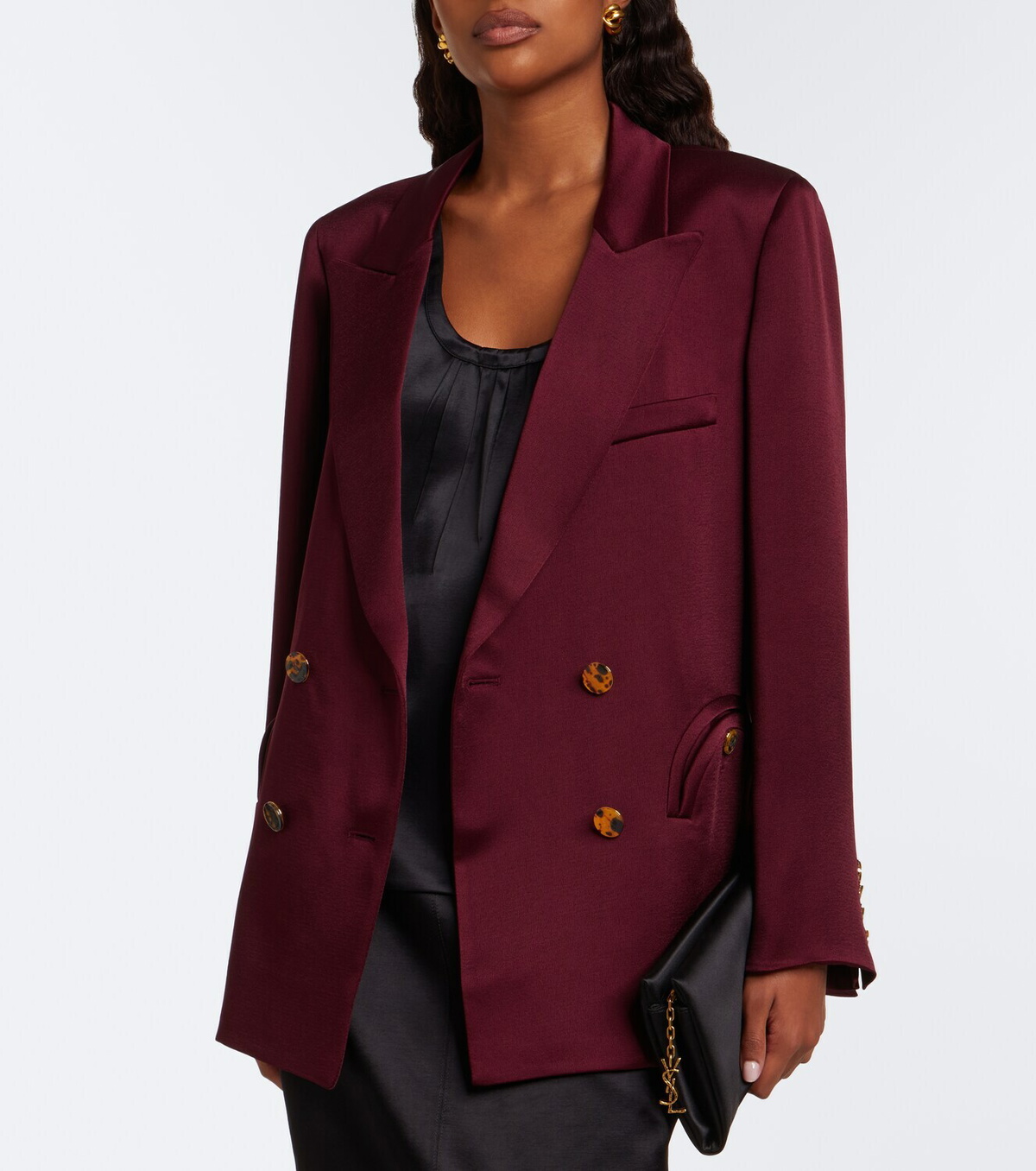 Blazé Milano Everynight double-breasted satin blazer