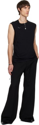 Ann Demeulemeester Black Sleeveless T-shirt