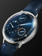 Ressence - Type 1 Automatic 42.7mm Titanium and Leather Watch, Ref. No. TYPE 1B