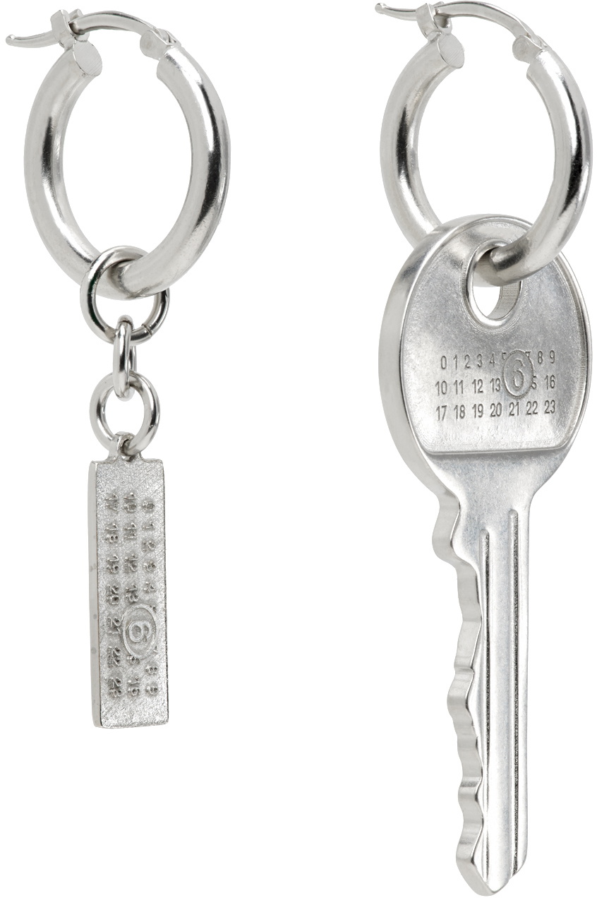 【関税＆送料込み】Mm6 Maison Margiela Silver Brass Earring Silver Brass earrings MM6 Maison Margiela