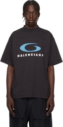 Balenciaga Black Loop Sports Icon Medium Fit T-shirt