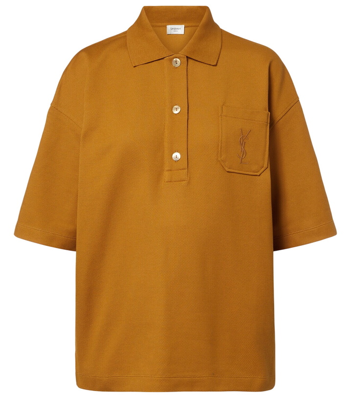 Photo: Saint Laurent Cassandre cotton polo shirt