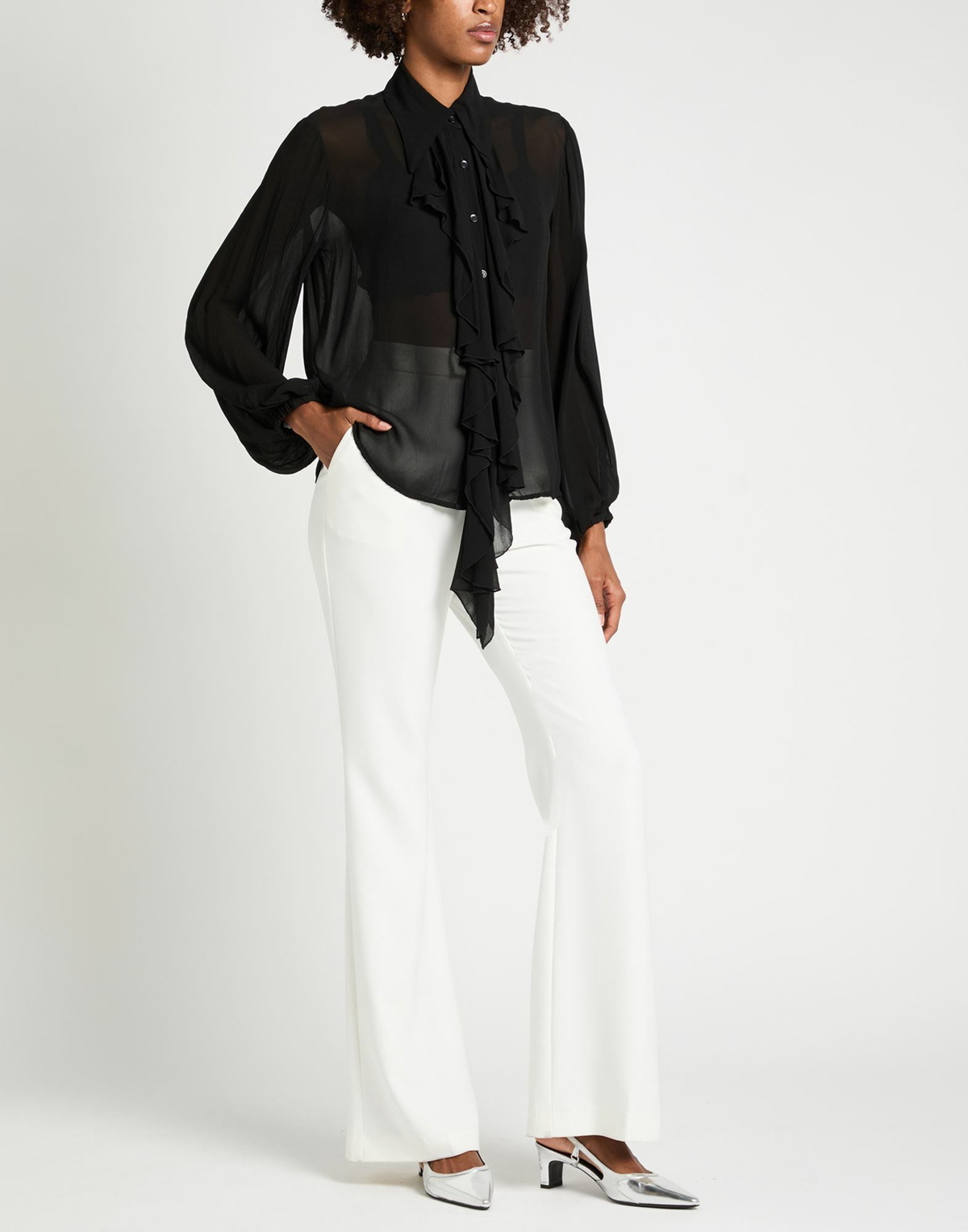 Manila Grace Womens Shirt in Black